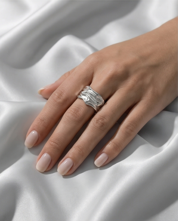 Δαχτυλίδι ατσάλινο ασημί