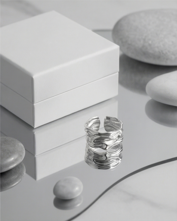 Δαχτυλίδι ατσάλινο ασημί