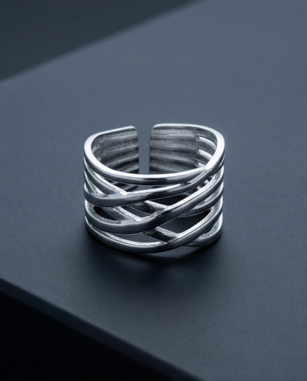 Δαχτυλίδι ασημί ατσάλινο