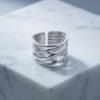 Δαχτυλίδι ασημί ατσάλινο