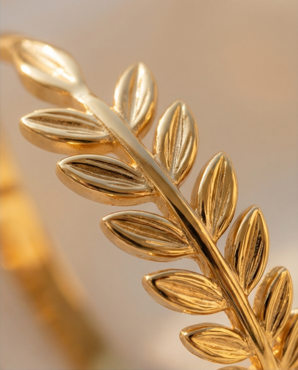 1776155460258 Βραχιόλι επιχρυσωμένο ατσάλι με στάχυα