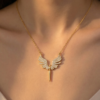Angel Elegant Pendant Gold Necklace