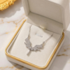 Angel Elegant Pendant Silver Necklace