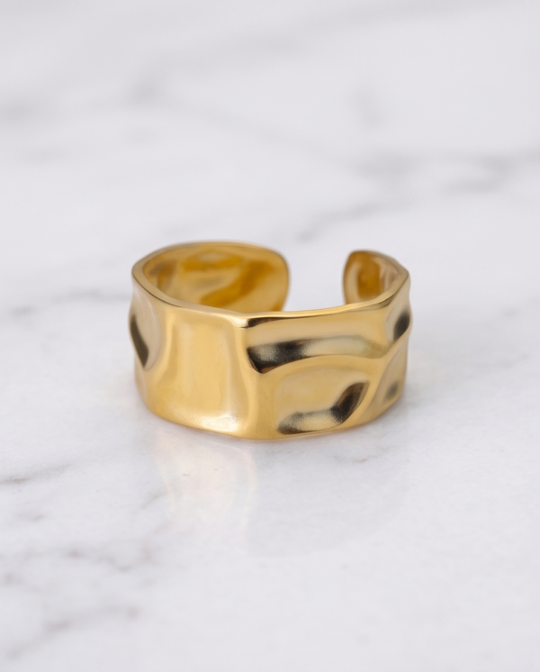 Melted Gold Ring